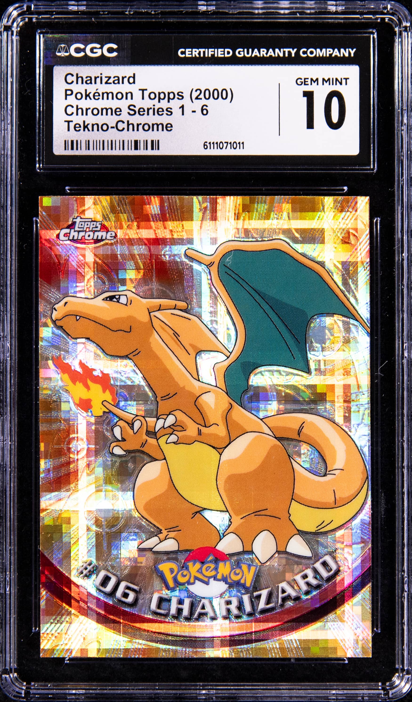 2000 Topps Chrome TV Tekno Charizard CGC 10 Sale