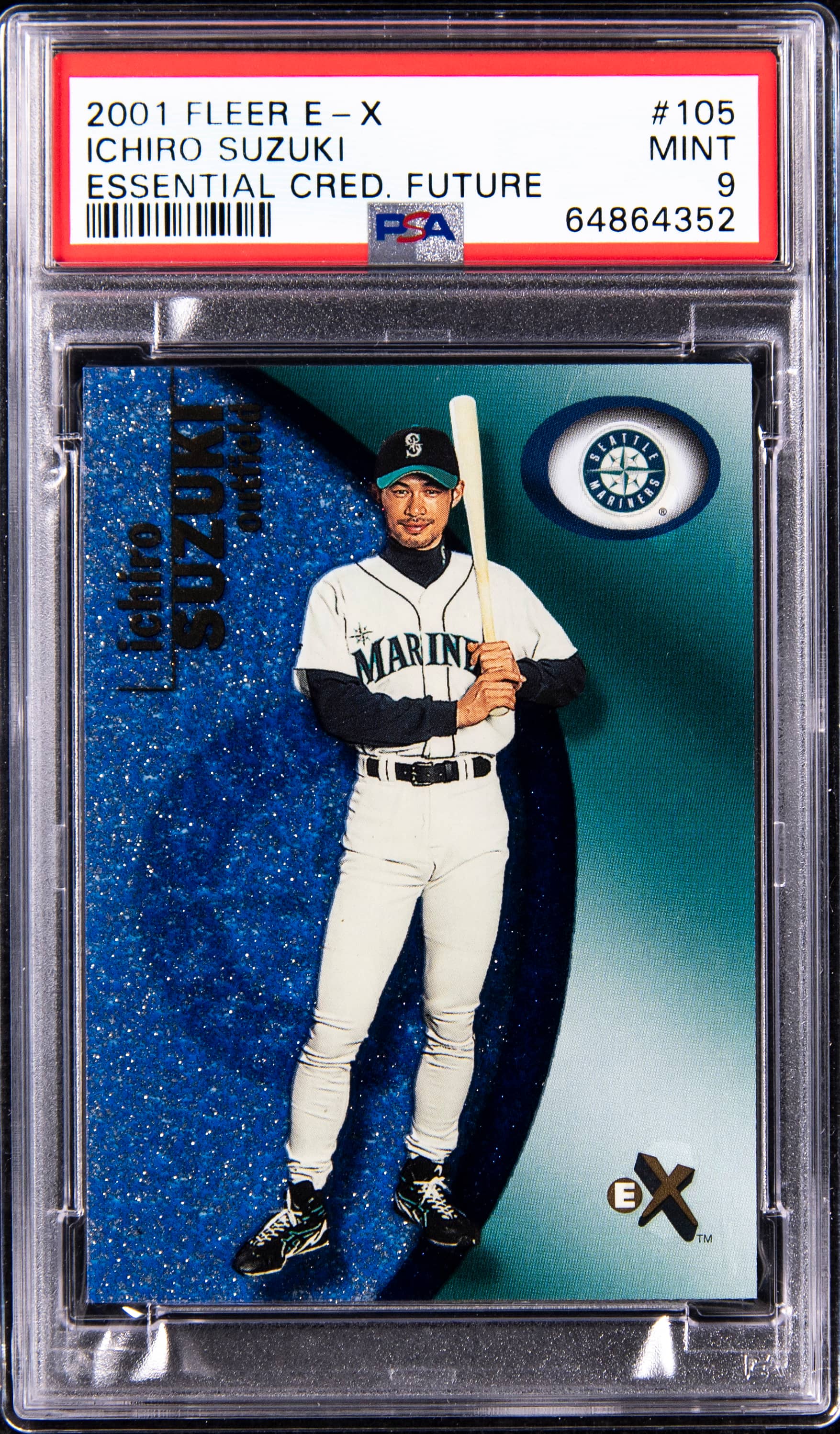 Ichiro 2001 E-X Essential Credentials /29 PSA 9 Sale