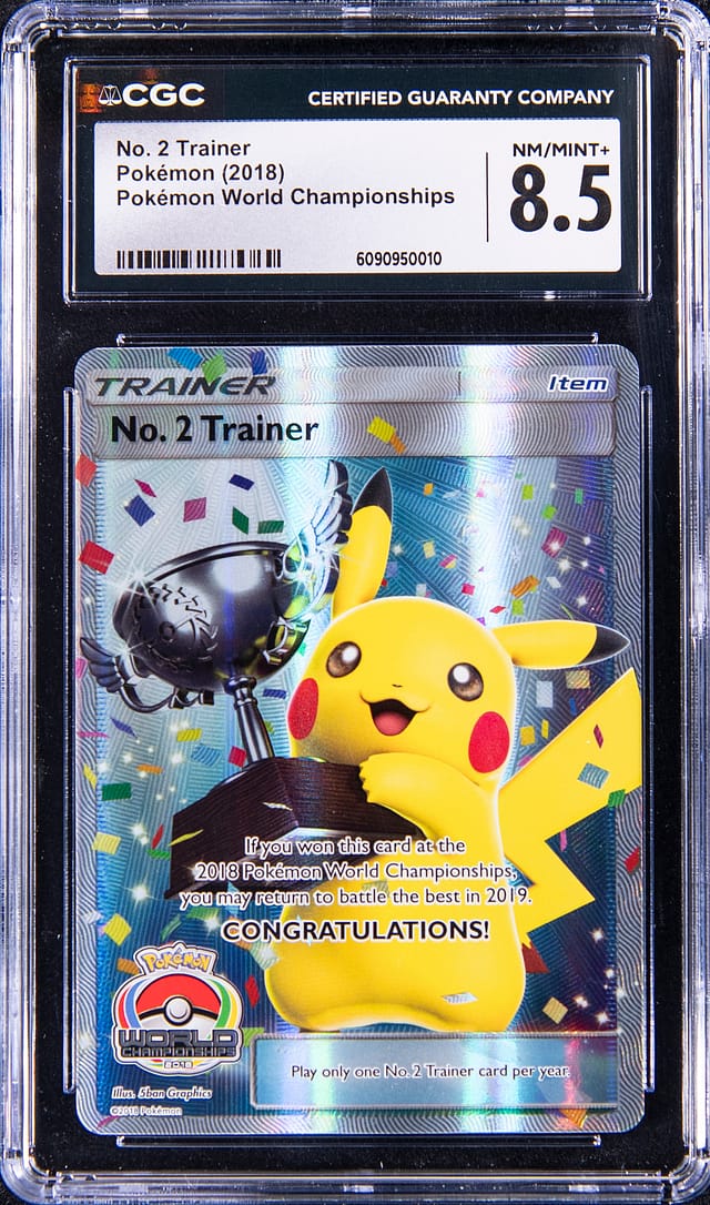 2018 No. 2 Trainer Pikachu Trophy CGC 8.5 Sale