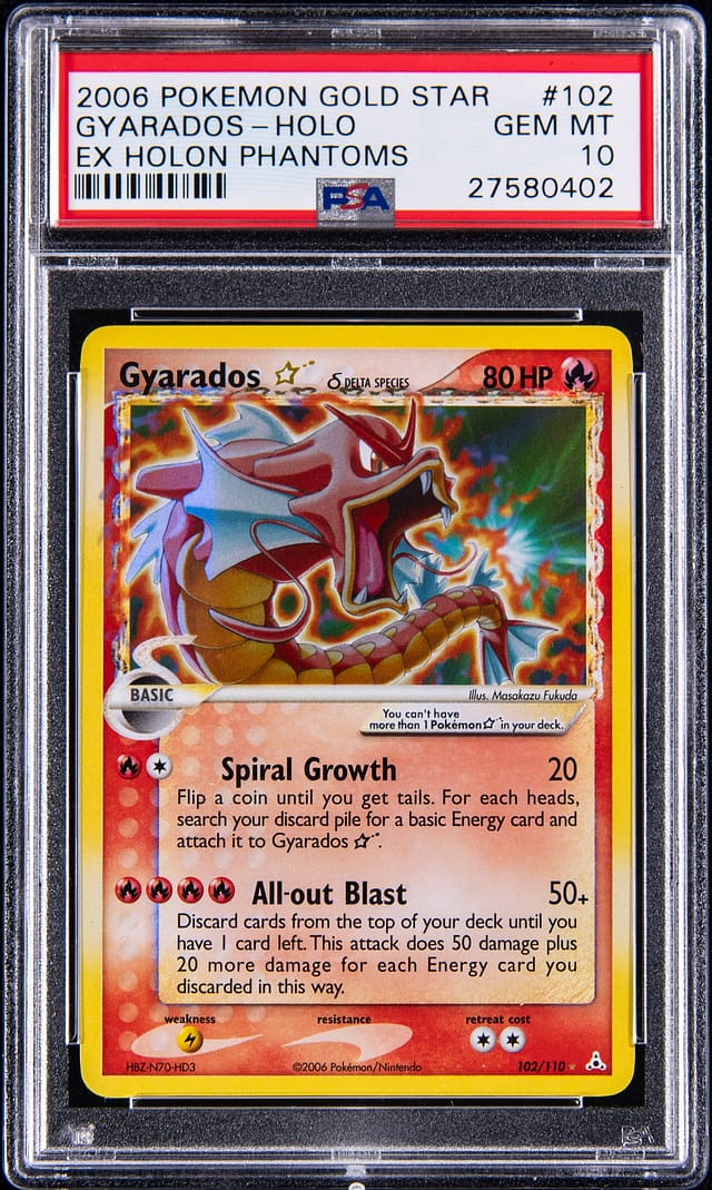 2006 Gold Star Gyarados PSA 10 sells for $915,000