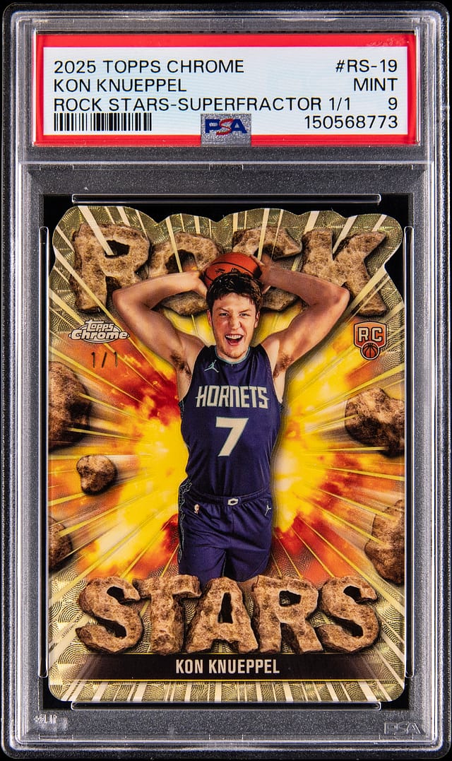 Kon Knueppel 1/1 SuperFractor Rookie Sells for $16K