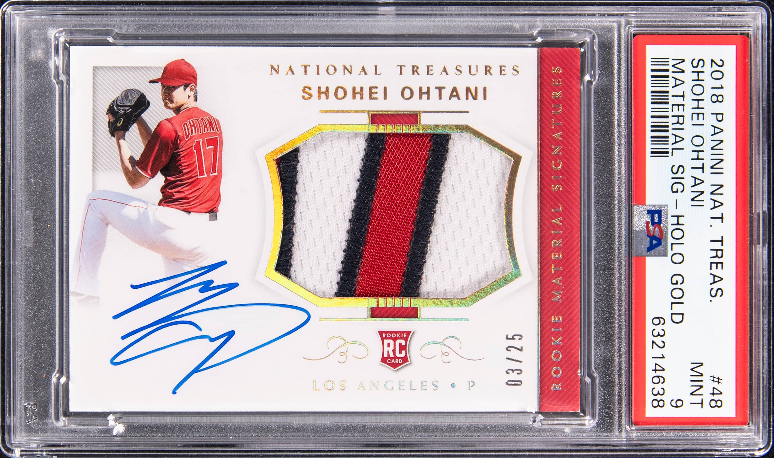 2018 NT Shohei Ohtani Holo Gold RPA Sells for $20K