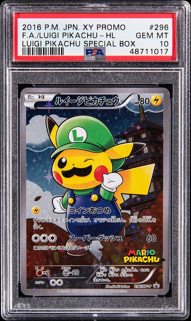 2016 Luigi Pikachu PSA 10 Sells for $16,470