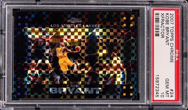 Kobe 2007-08 Topps Chrome XFractor PSA 10 sale