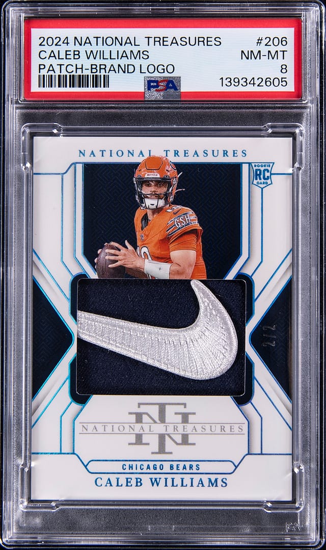 Caleb Williams 2024 NT Brand Logo /2 PSA 8 Goldin Sale