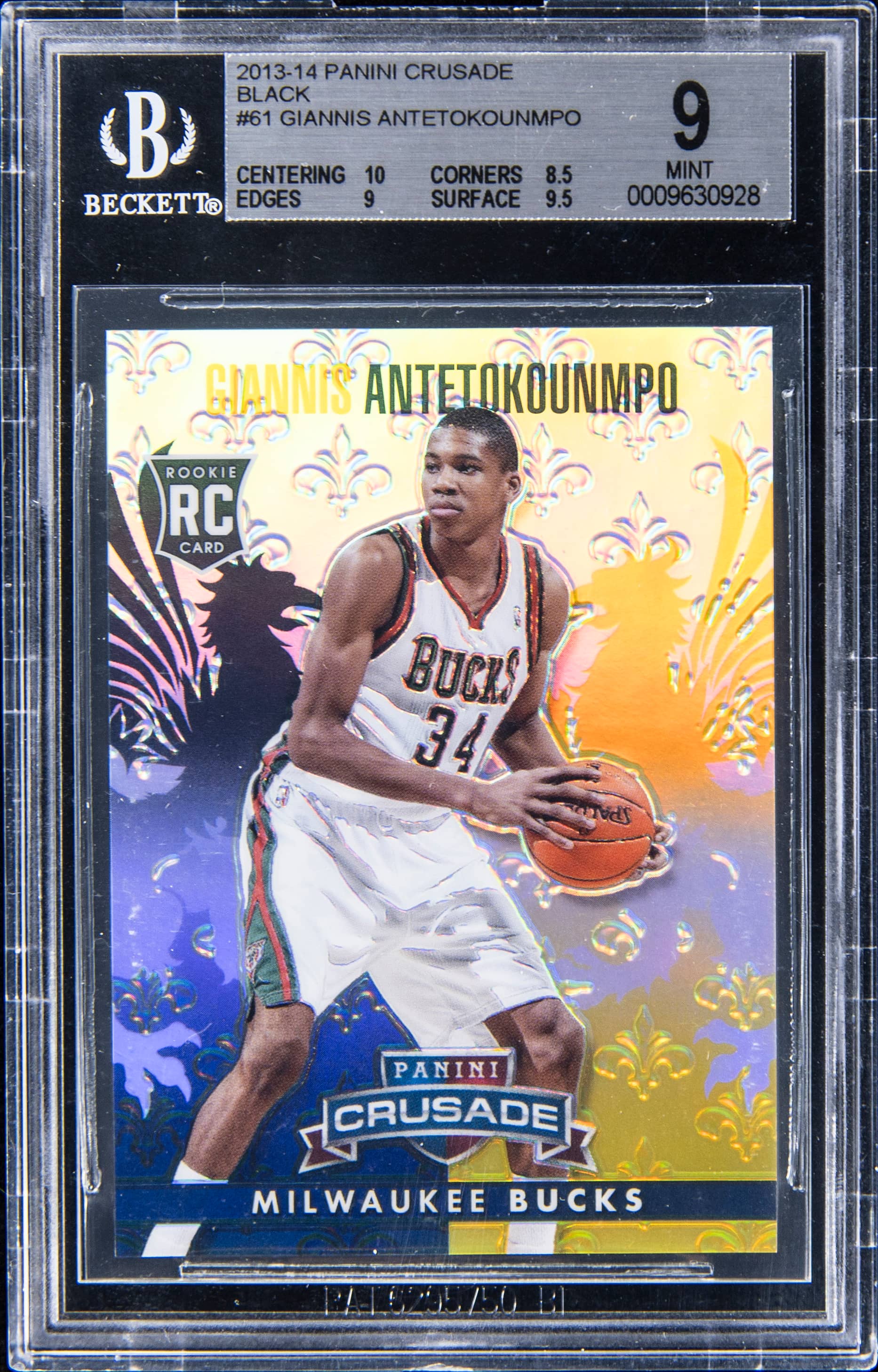 2013-14 Crusade Black Giannis 1/1 BGS 9 Sells