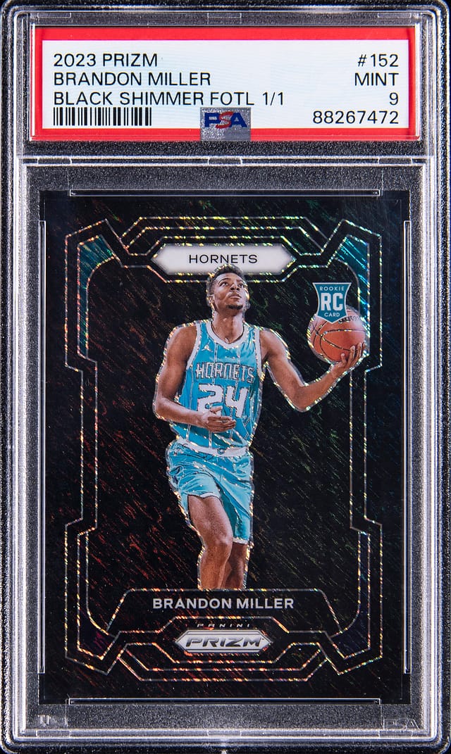 Brandon Miller Prizm FOTL 1/1 Rookie Sells for $26K