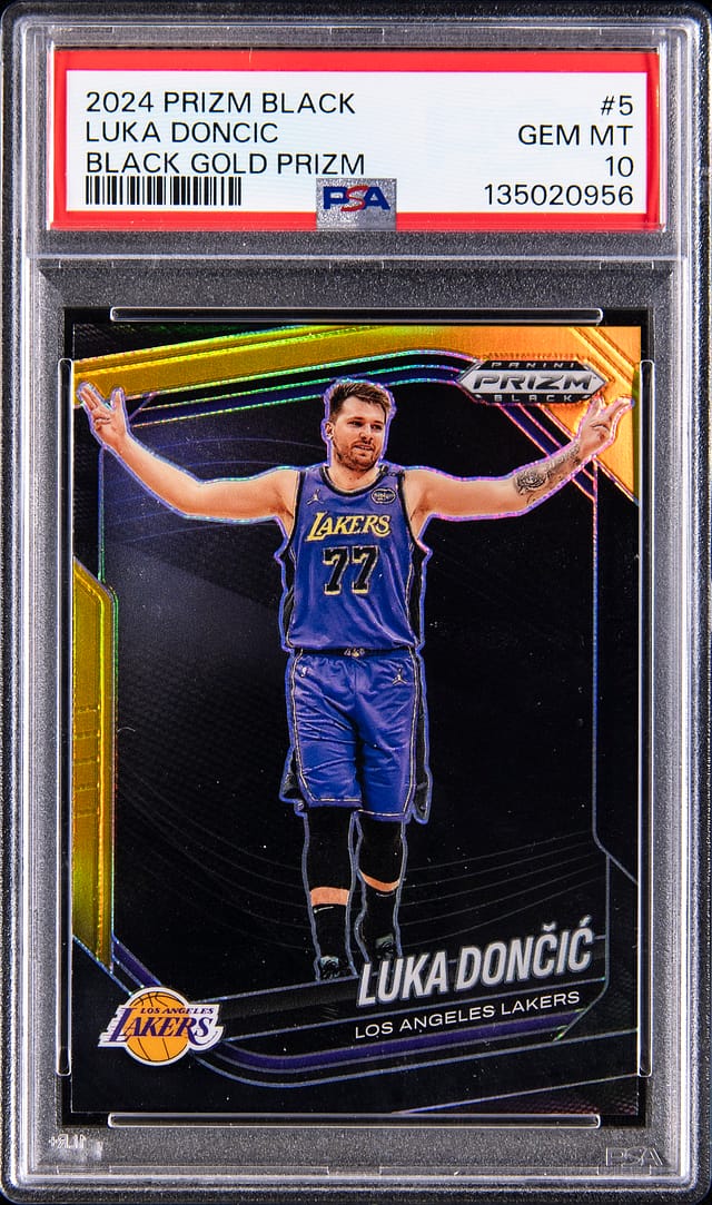 Luka Doncic 2024-25 Prizm Black Gold /5 PSA 10 Sale