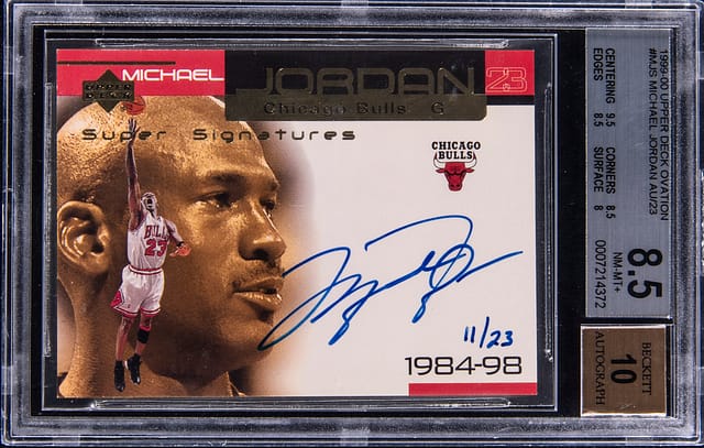 1999-00 Ovation Jordan Super Signatures Sells for $140K