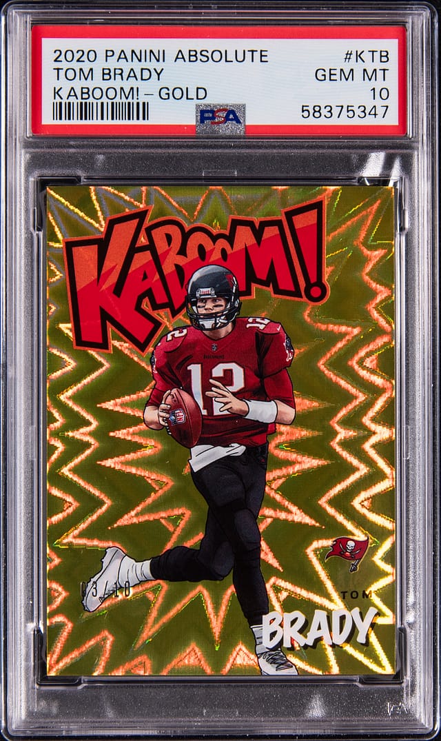 Tom Brady 2020 Kaboom Gold PSA 10 sells for $81,740