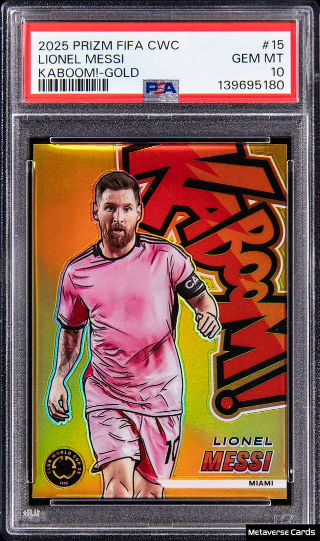 Messi 2025 Gold Kaboom! PSA 10 sells for $51K