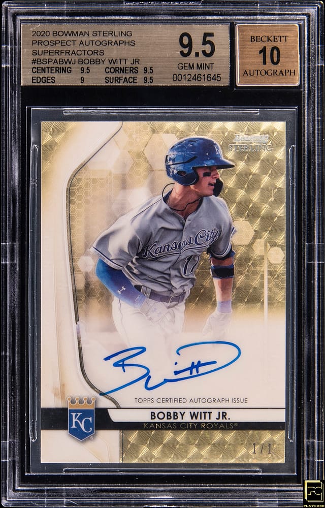 Bobby Witt Jr. 2020 Bowman Sterling SuperFractor 1/1