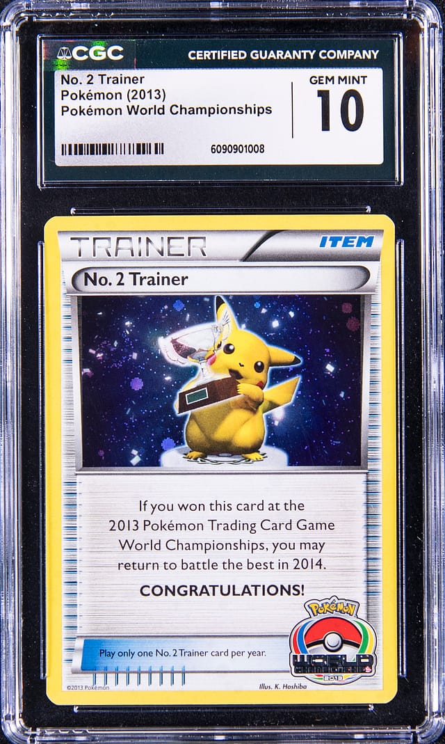2013 No. 2 Trainer Pikachu Trophy Card Sells for $37K