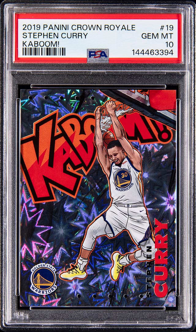 Stephen Curry 2019-20 Kaboom! PSA 10 sells for $24.7K