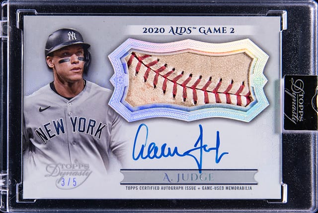 Aaron Judge 2024 Topps Dynasty /5 Sells for $12K