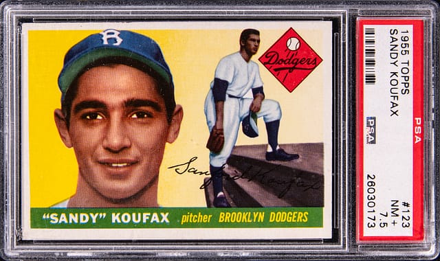 1955 Topps Sandy Koufax Rookie PSA 7.5 Sells for $19K