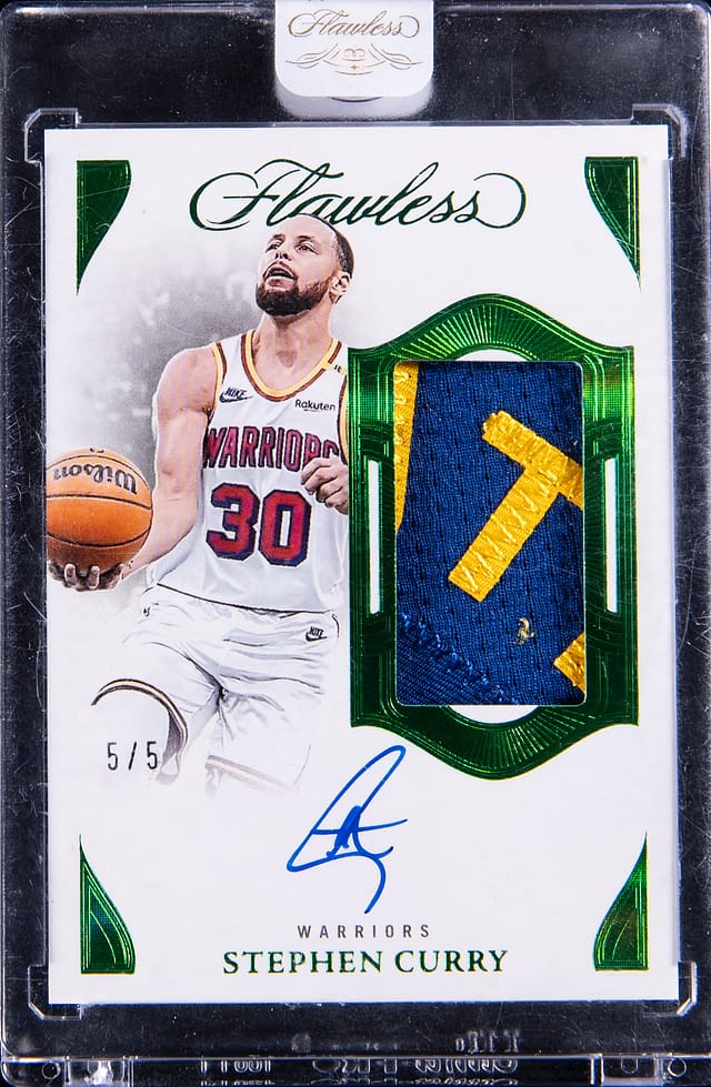Stephen Curry 2024-25 Flawless Emerald Patch Auto /5 Sale