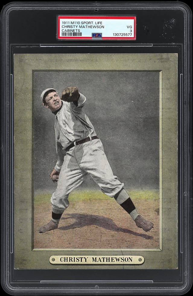 1911 M110 Christy Mathewson PSA 3 sells for $39K