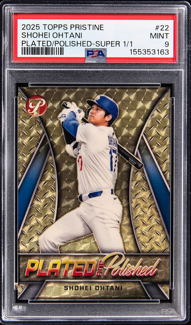 Ohtani 2025 Pristine SuperFractor 1/1 Sells for $21.9K