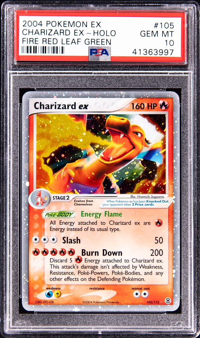 2004 EX FRLG Charizard ex PSA 10 sells for $19,840