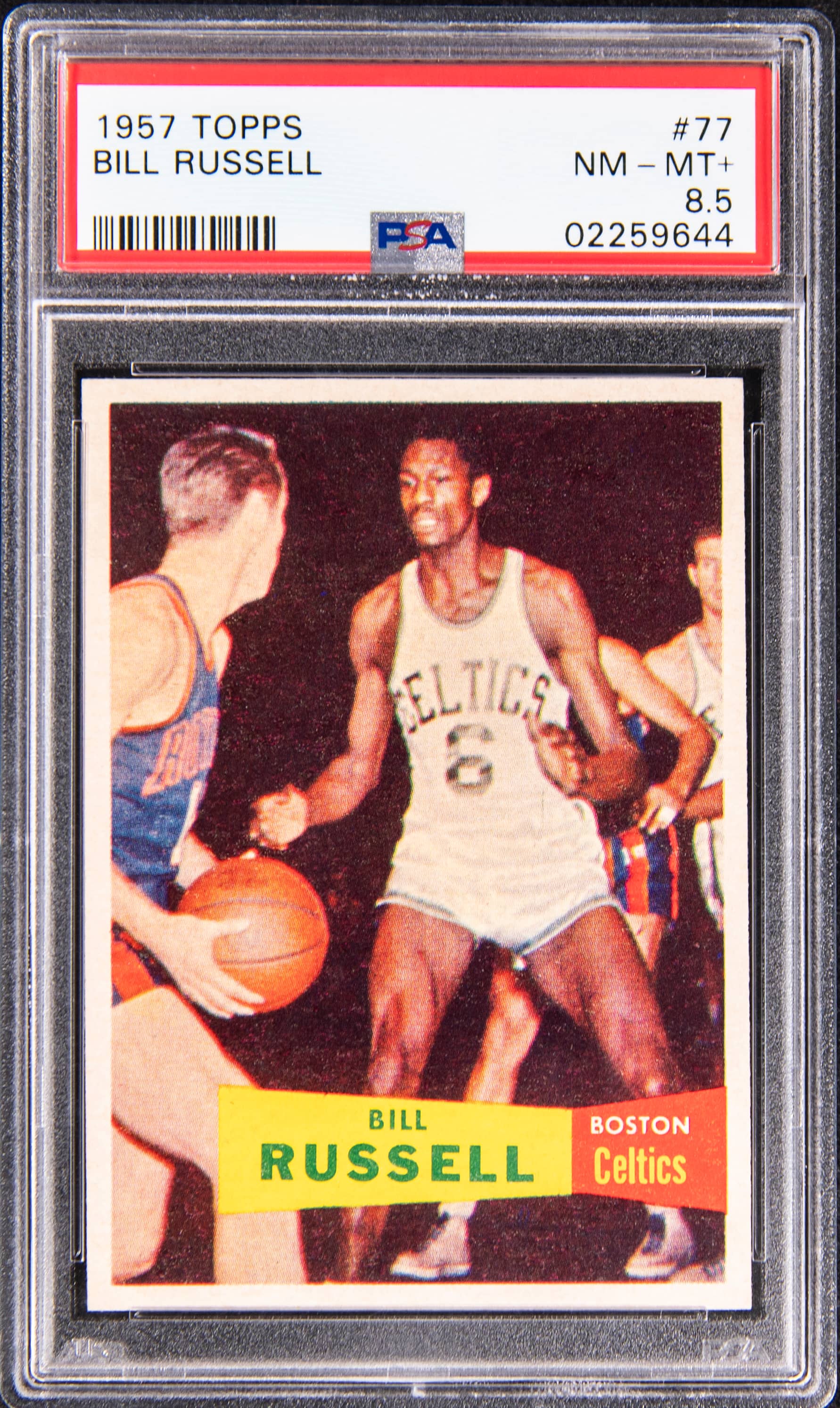 1957 Topps Bill Russell Rookie PSA 8.5 Sells for $549K