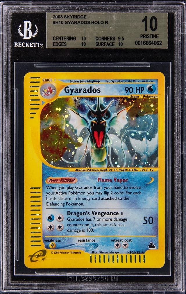 2003 Skyridge Gyarados BGS 10 Sells for $12.5K