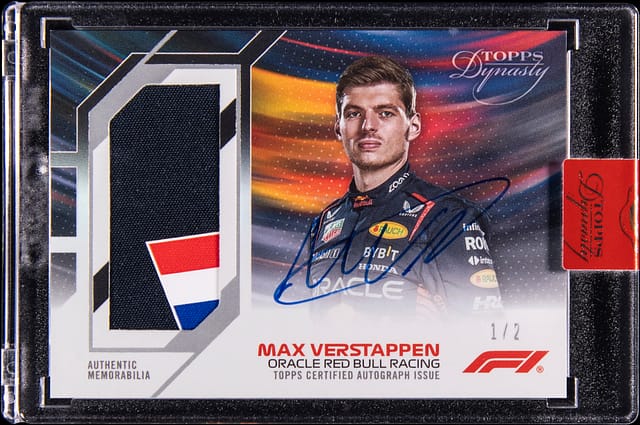2023 Topps Dynasty Max Verstappen Patch Auto #1/2 Sale