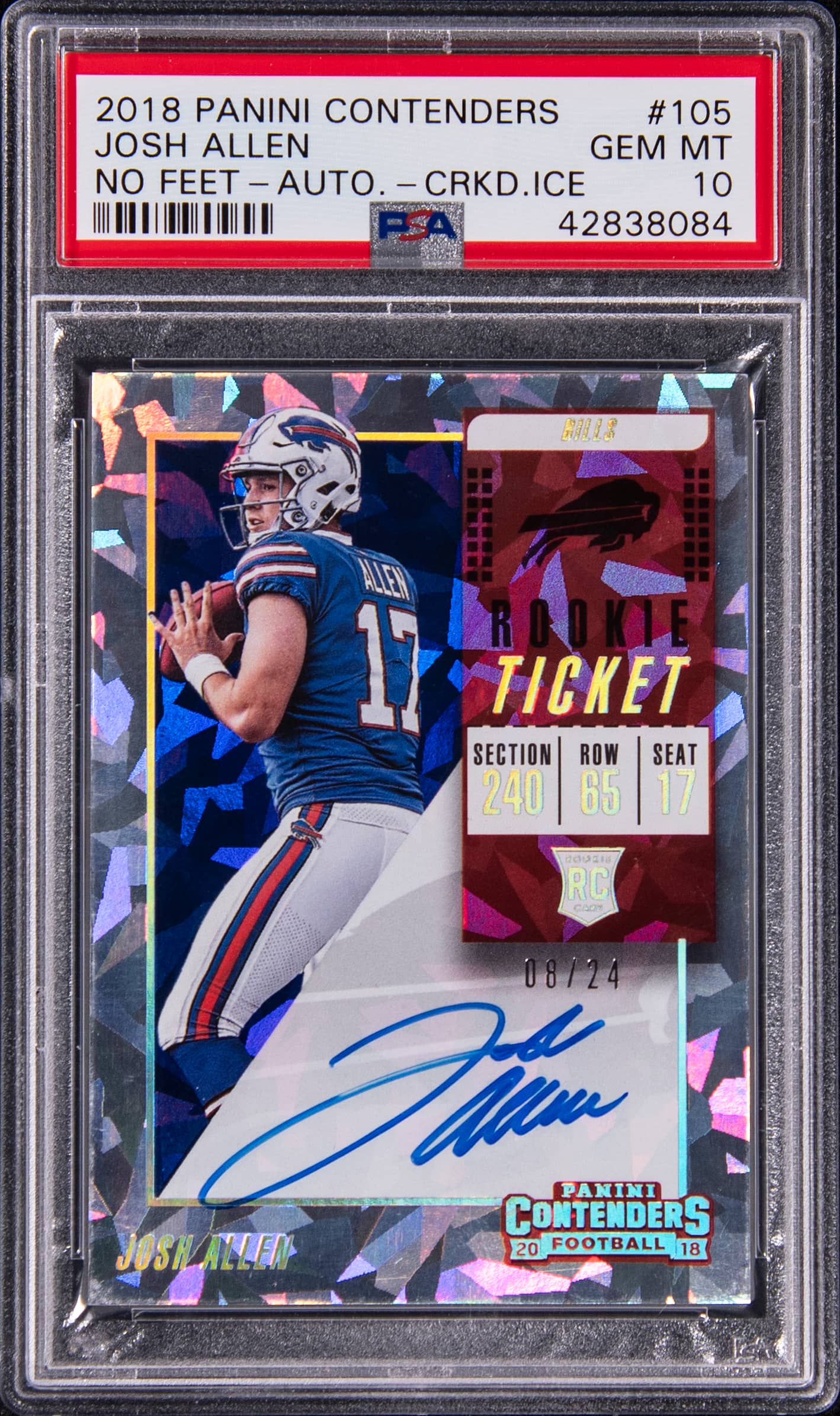 Josh Allen 2018 Contenders Cracked Ice PSA 10 Sale