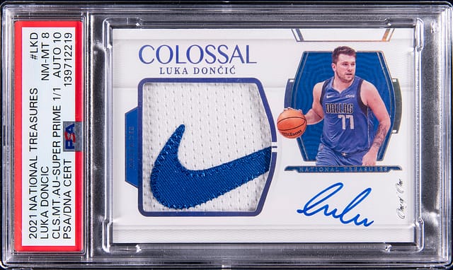 Luka Doncic 1/1 NT Colossal Auto Patch Sells for $27K