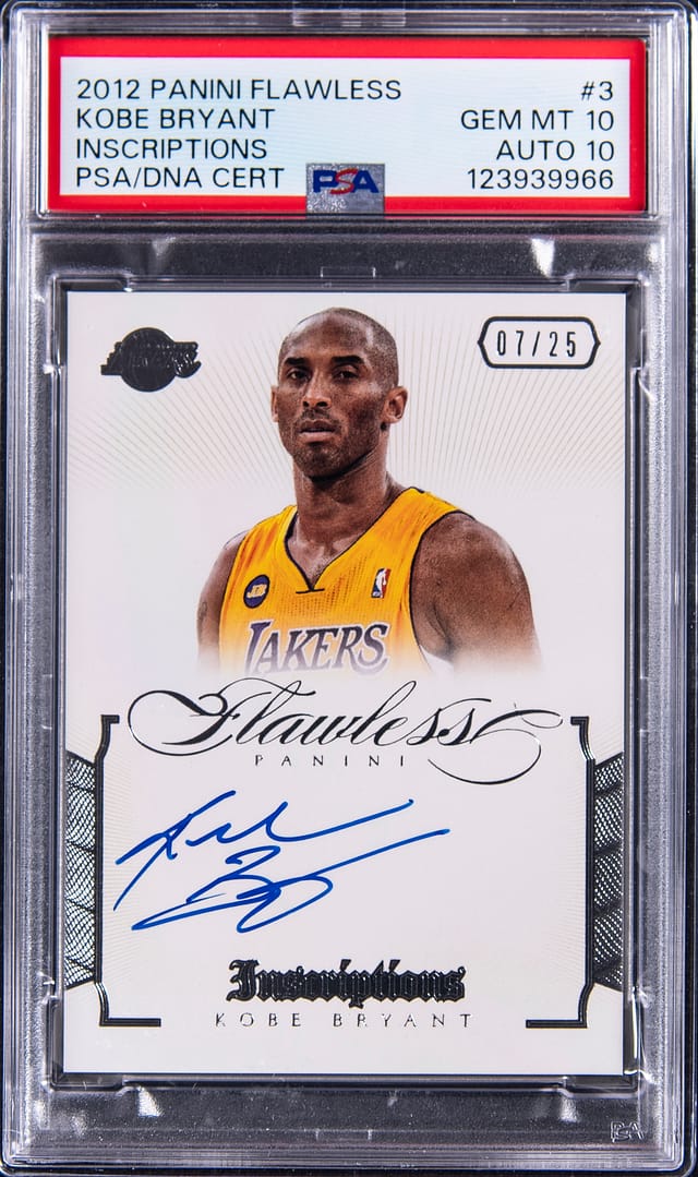 Kobe Bryant 2012-13 Flawless Inscriptions PSA 10 Sale