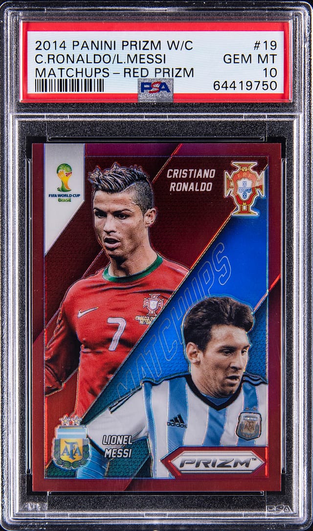 2014 Prizm Ronaldo/Messi Red /149 PSA 10 Sale