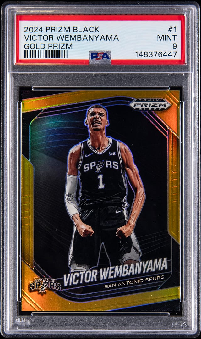 Victor Wembanyama 2024-25 Prizm Black Gold /10 Sale