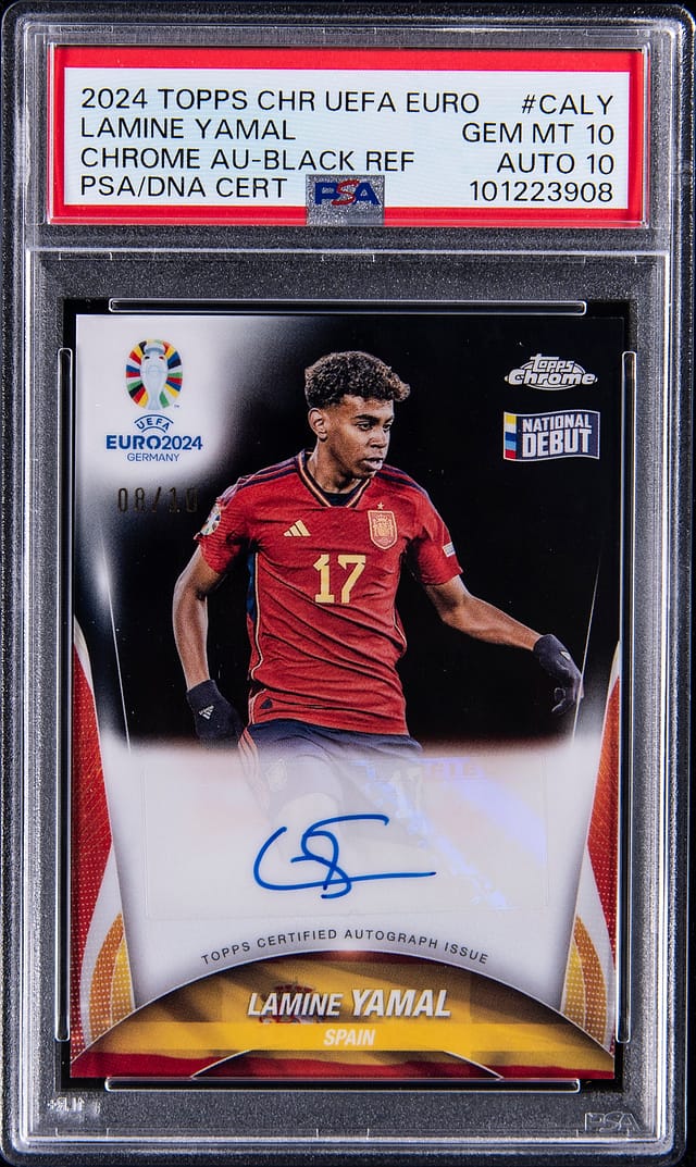 Lamine Yamal 2024 Euro Black Auto /10 Sells for $29K