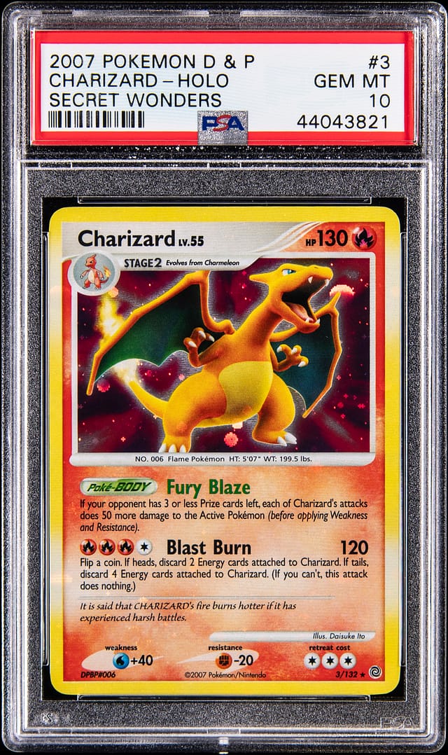 2007 Secret Wonders Charizard PSA 10 hits $19.6K