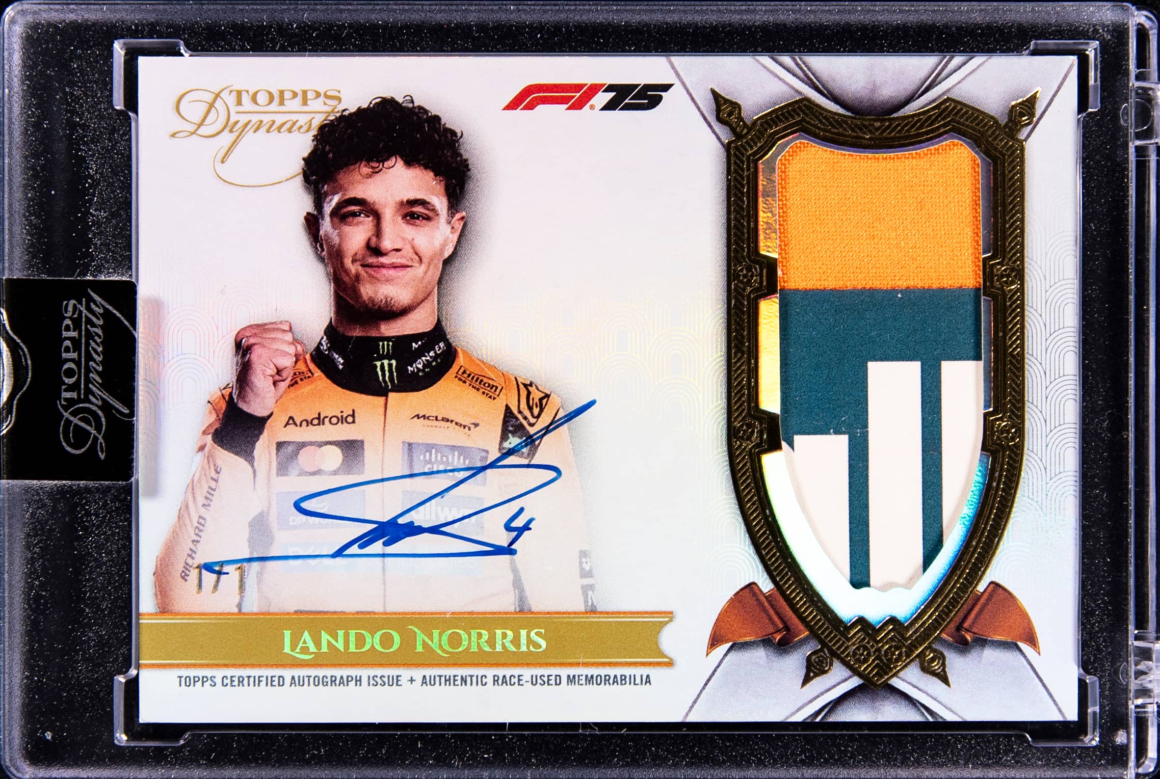 Lando Norris 2025 Topps Dynasty F1 1/1 Sells for $13K