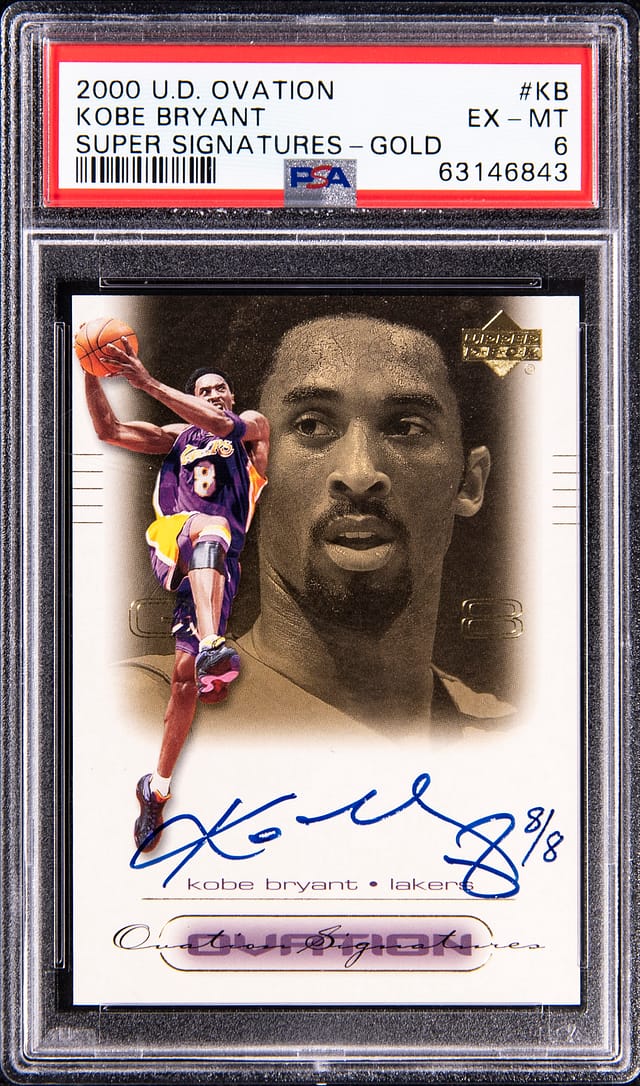 Kobe 2000-01 Ovation Gold Auto /8 Sells for $68K