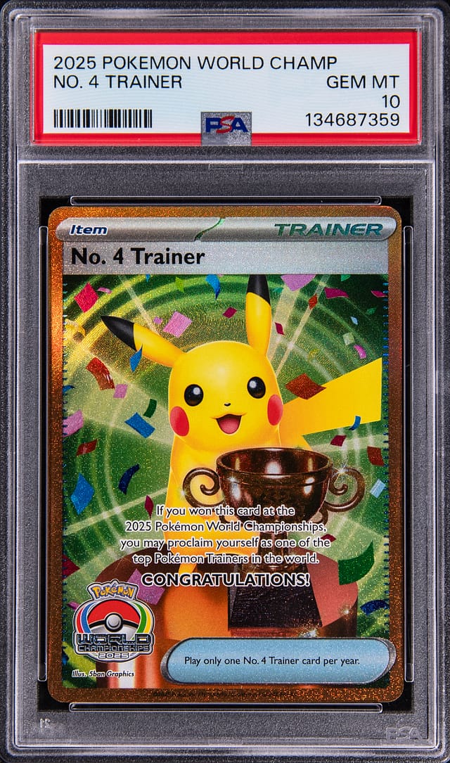 2025 Trophy Pikachu PSA 10 Sells for $40,920