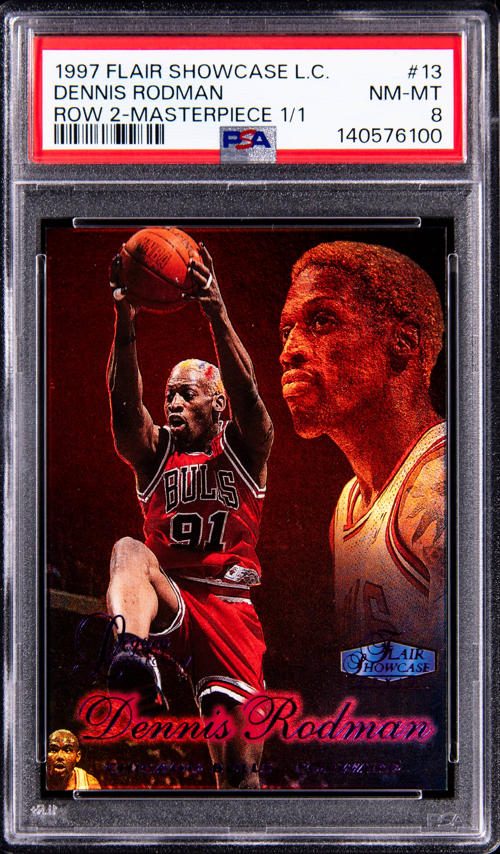 1997-98 Flair Rodman Masterpiece 1/1 sells for $63K