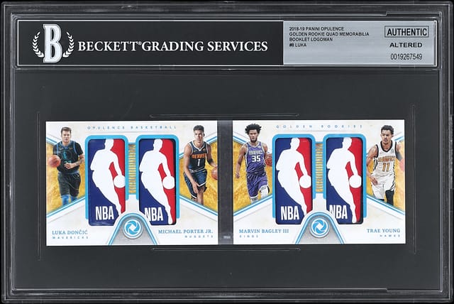 2018-19 Opulence Luka & Trae Quad Logoman 1/1 Sale