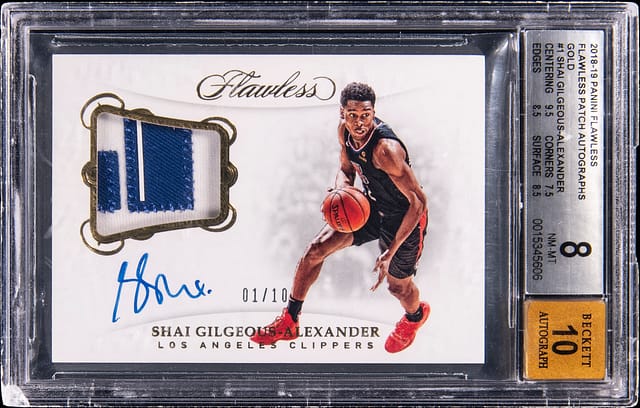 2018-19 Flawless Gold SGA RPA sells for $22,570