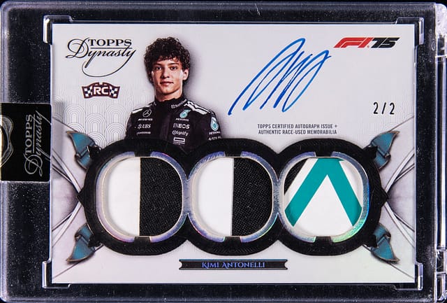 Kimi Antonelli 2025 Topps Dynasty F1 Black /2 Sale