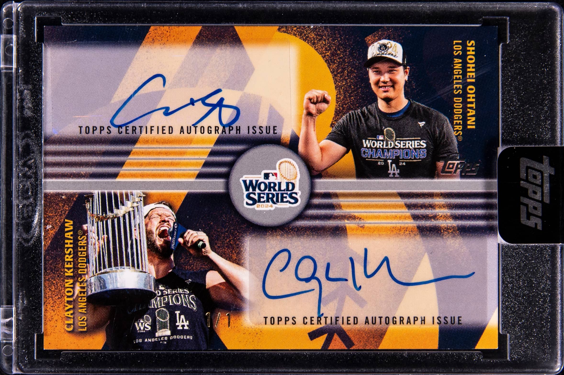 Ohtani & Kershaw 1/1 World Champion Dual Auto Sale