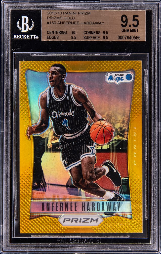 2012-13 Prizm Gold Anfernee Hardaway BGS 9.5 Sale