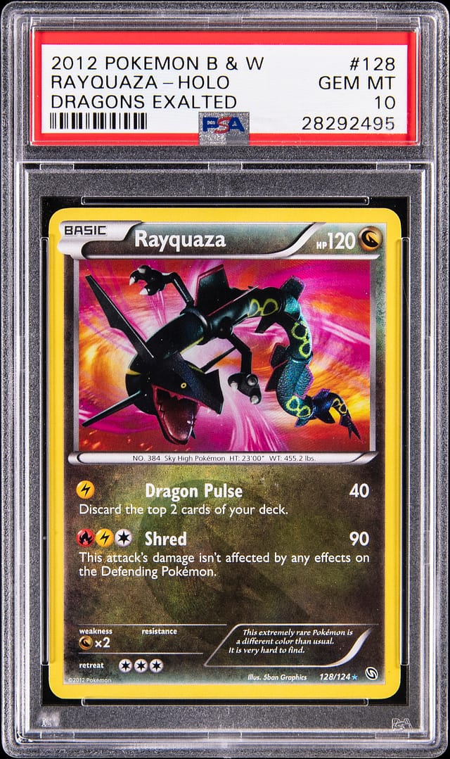 2012 Dragons Exalted Rayquaza PSA 10 Sells for $40K