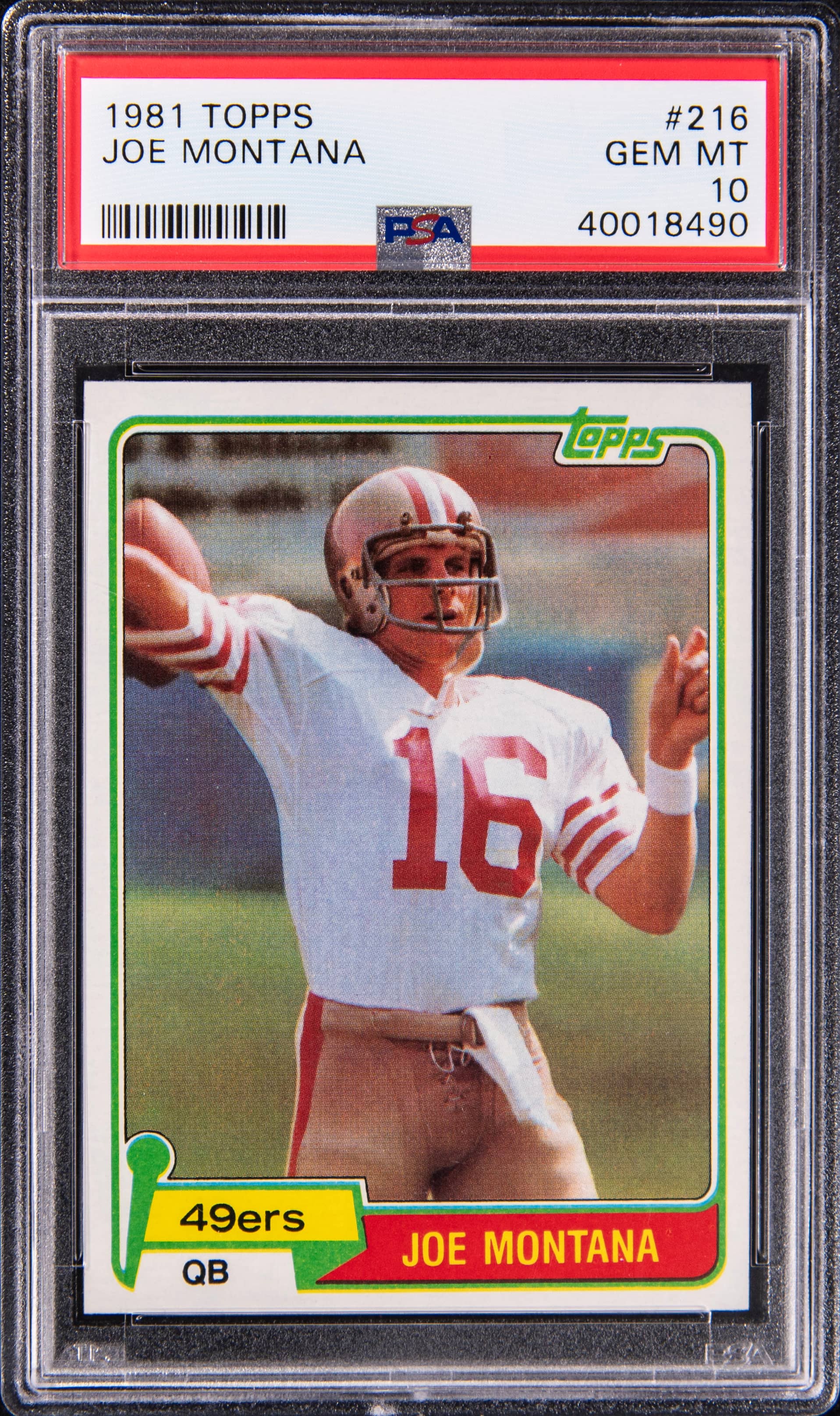 1981 Topps Joe Montana PSA 10 Rookie Sells for $62K