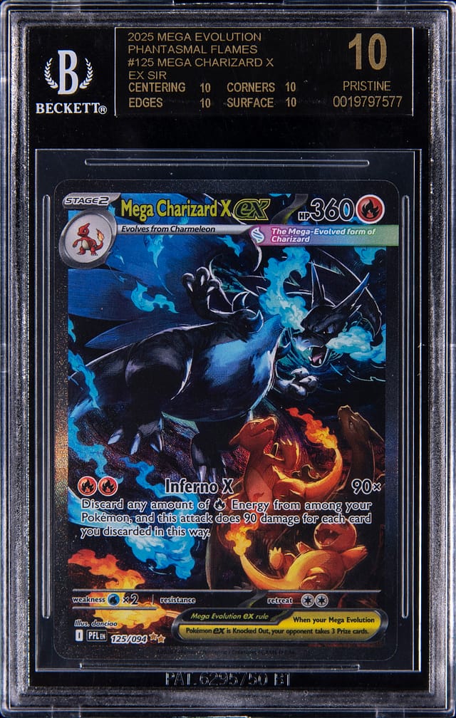 2025 SIR Mega Charizard X BGS Black Label Sale