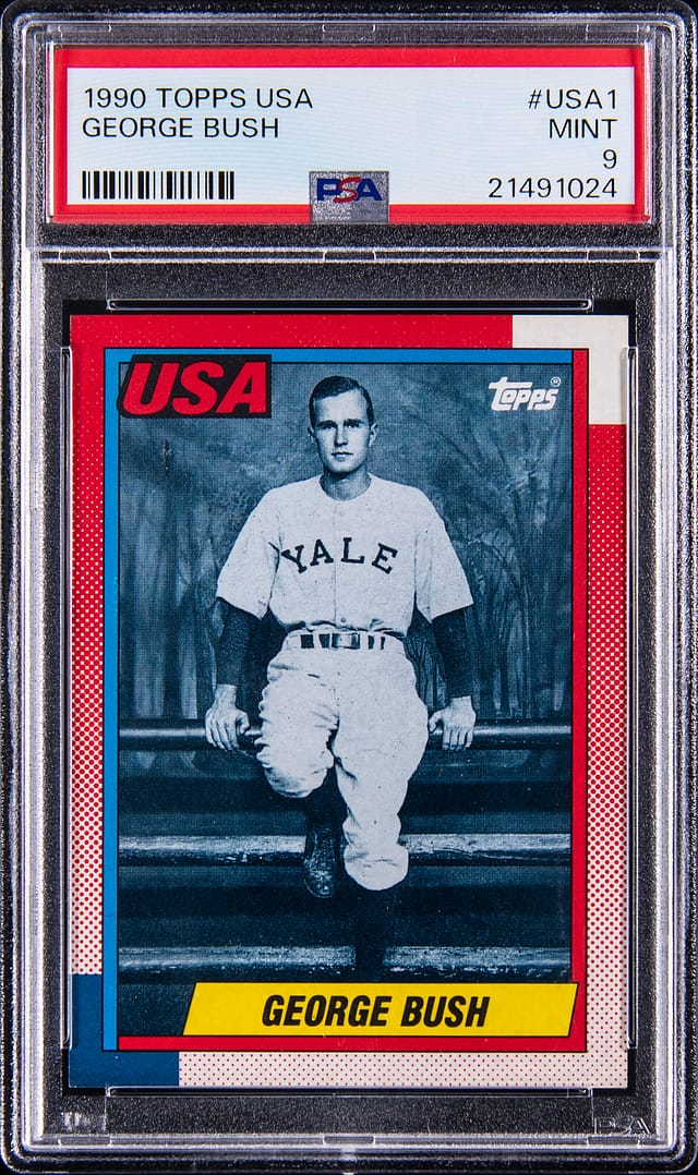 1990 Topps George Bush PSA 9 Sells for $43,920