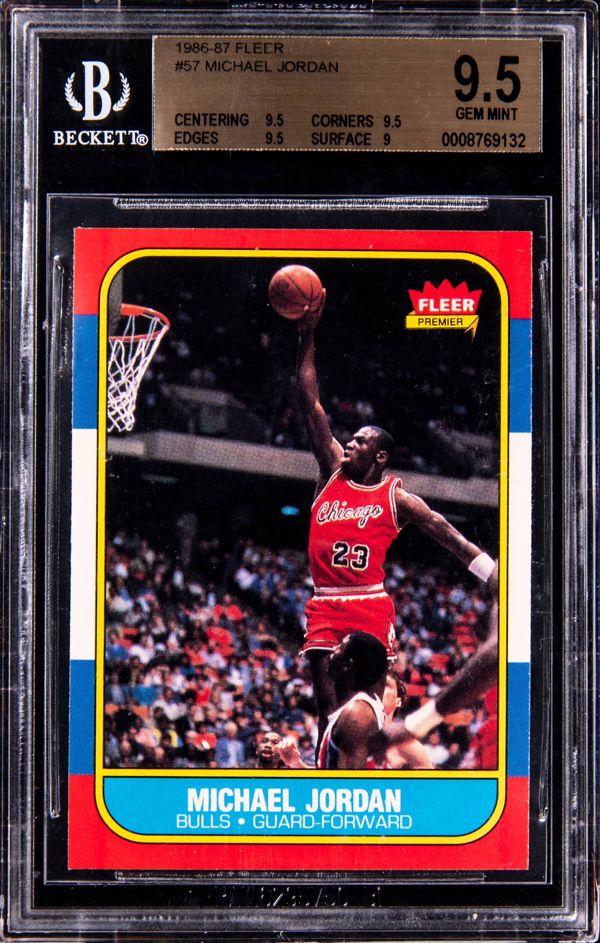 BGS 9.5 1986 Fleer Michael Jordan Rookie Sells