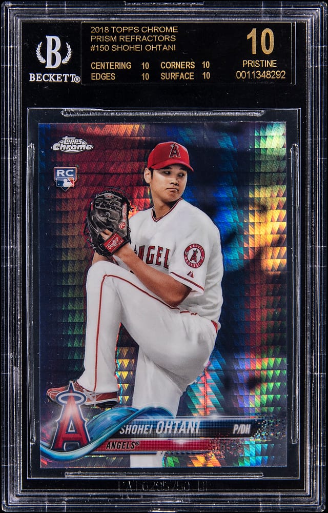 Ohtani 2018 Topps Chrome Prism RC BGS 10 Sells High