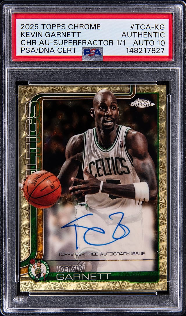 Kevin Garnett 1/1 2025-26 Chrome SuperFractor Sale